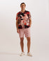 DAMASKS-Shorts-Slim Cotton Linen Short- Ted Baker Romania